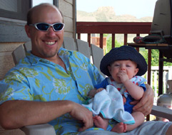 Enjoying a Colorado summer on the patio