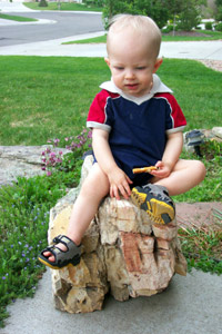 Max contemplates a pretzel